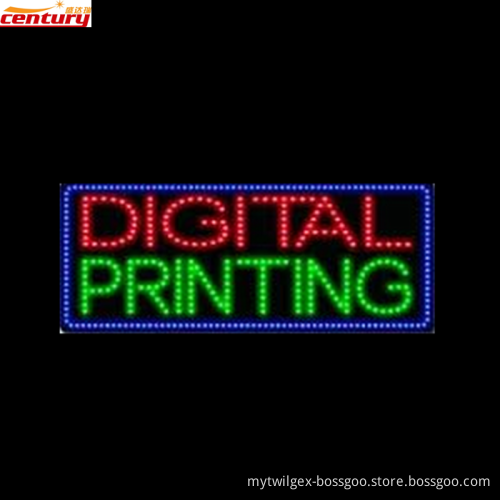 wholesale china factory price PRINTING animated led sign